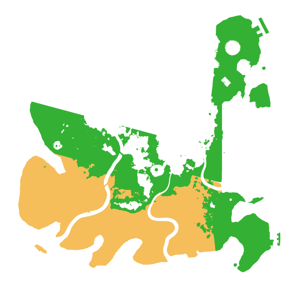 Biome Rust Map: Procedural Map, Size: 3500, Seed: 910158523