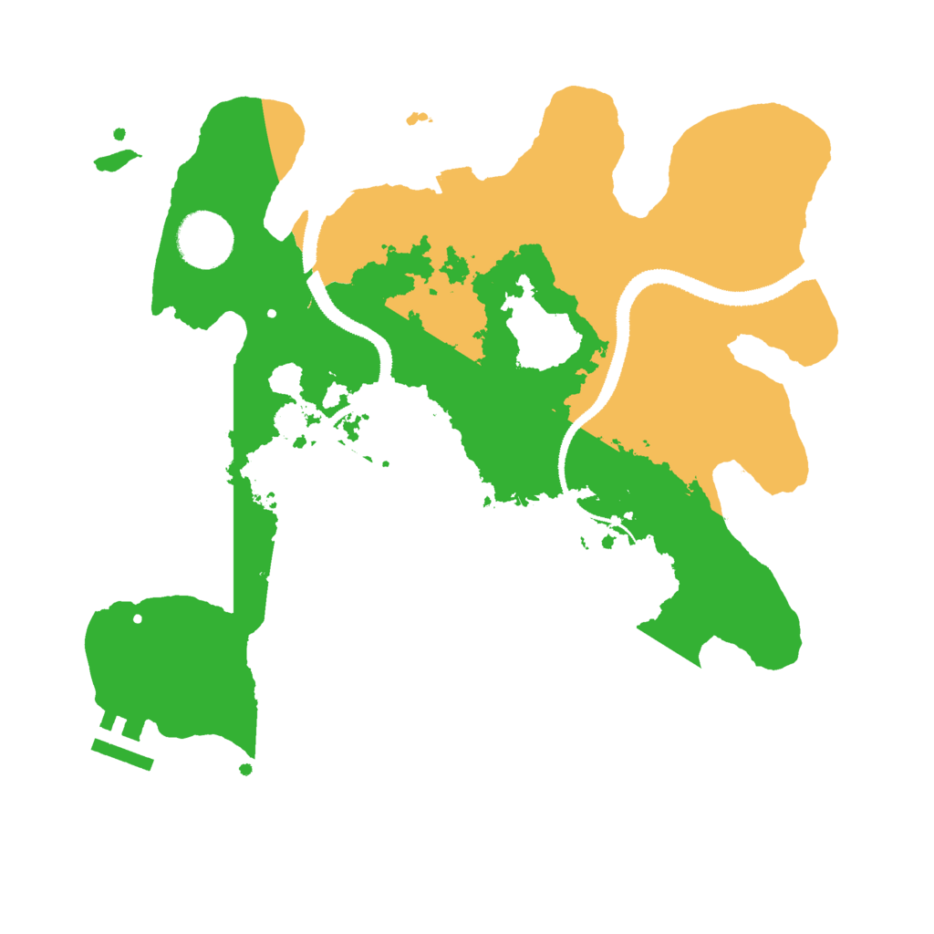 Biome Rust Map: Procedural Map, Size: 3000, Seed: 1001813454