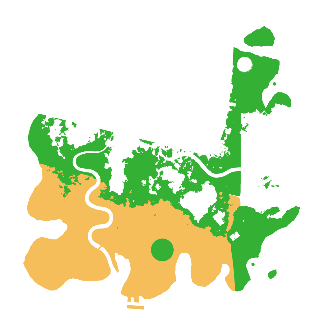 Biome Rust Map: Procedural Map, Size: 3750, Seed: 13123