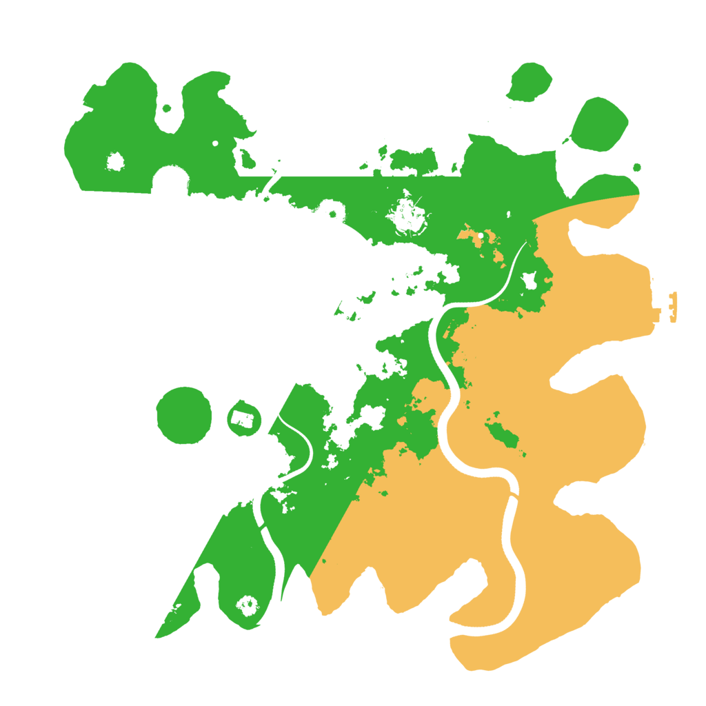 Biome Rust Map: Procedural Map, Size: 3500, Seed: 256860086