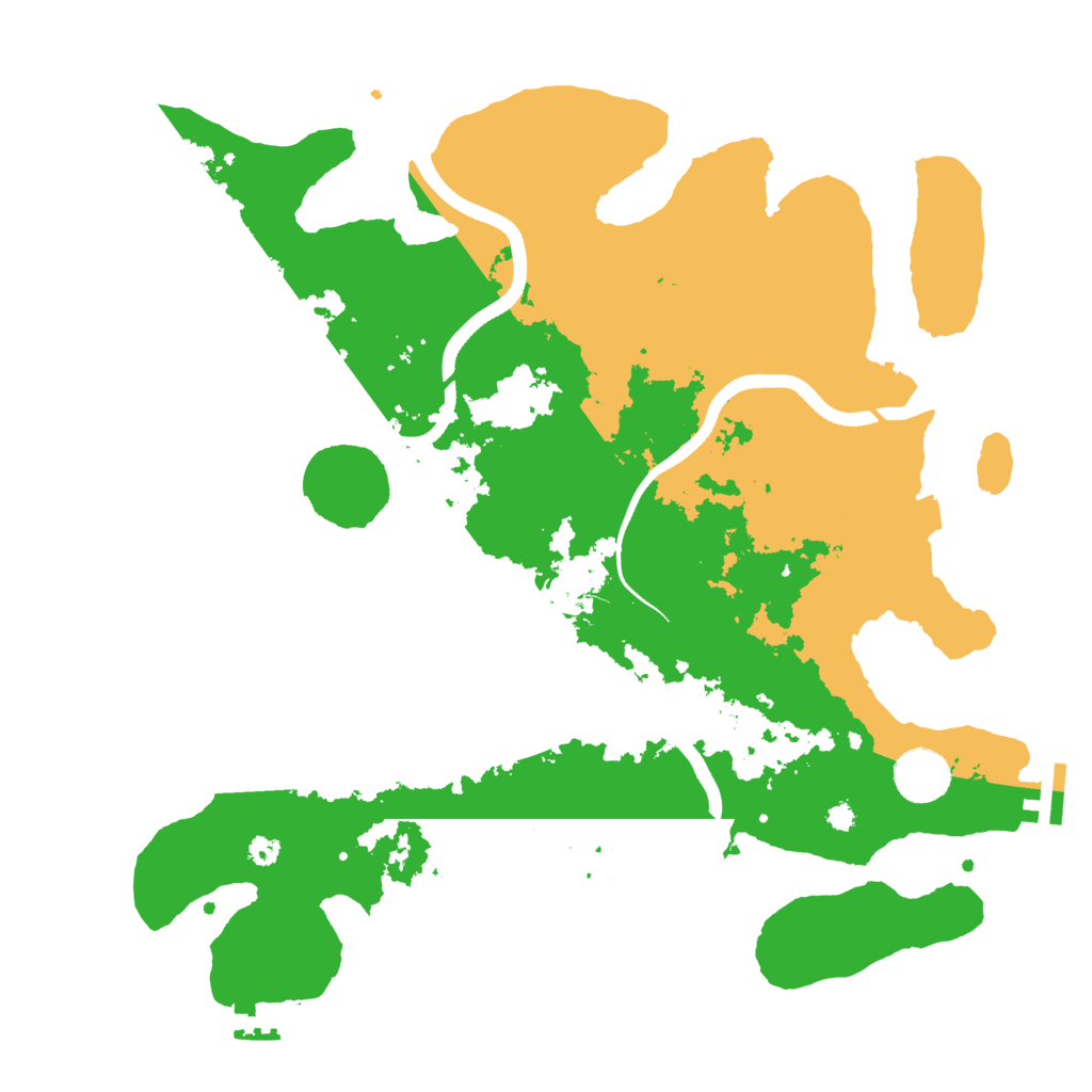 Biome Rust Map: Procedural Map, Size: 3600, Seed: 559248885