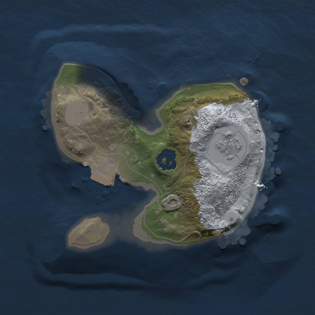 Rust Map: Procedural Map, Size: 1500, Seed: 660694410, 2 Monuments