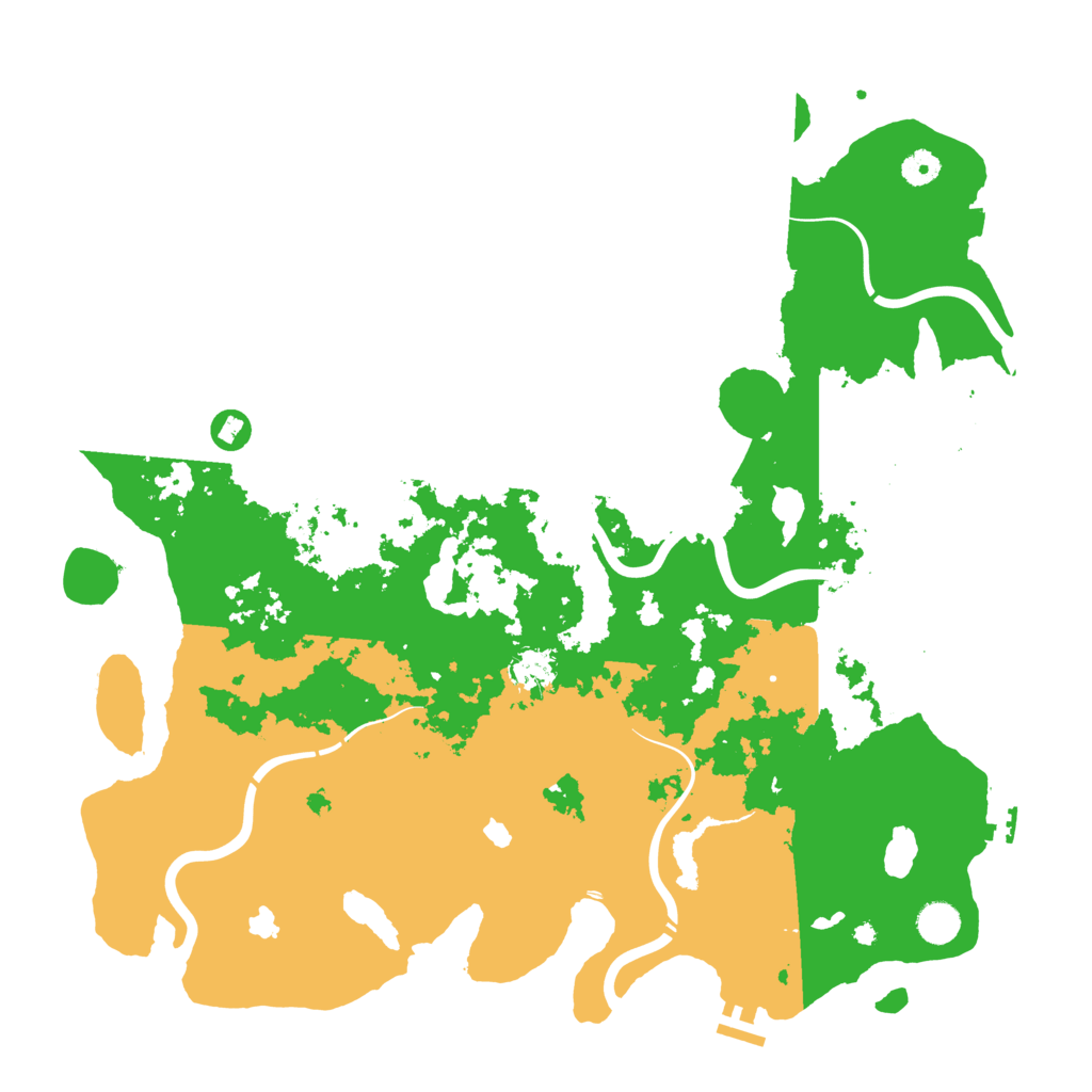 Biome Rust Map: Procedural Map, Size: 4500, Seed: 93918791