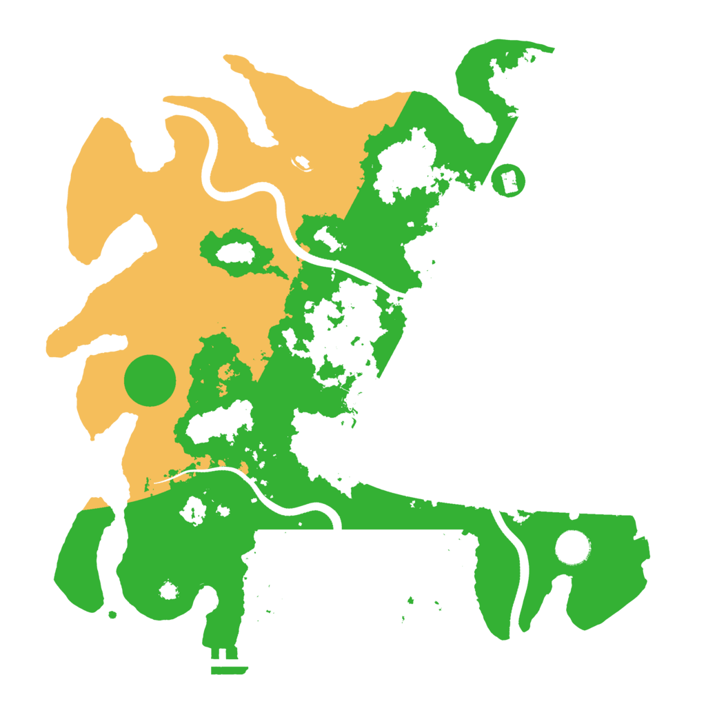 Biome Rust Map: Procedural Map, Size: 3600, Seed: 3656