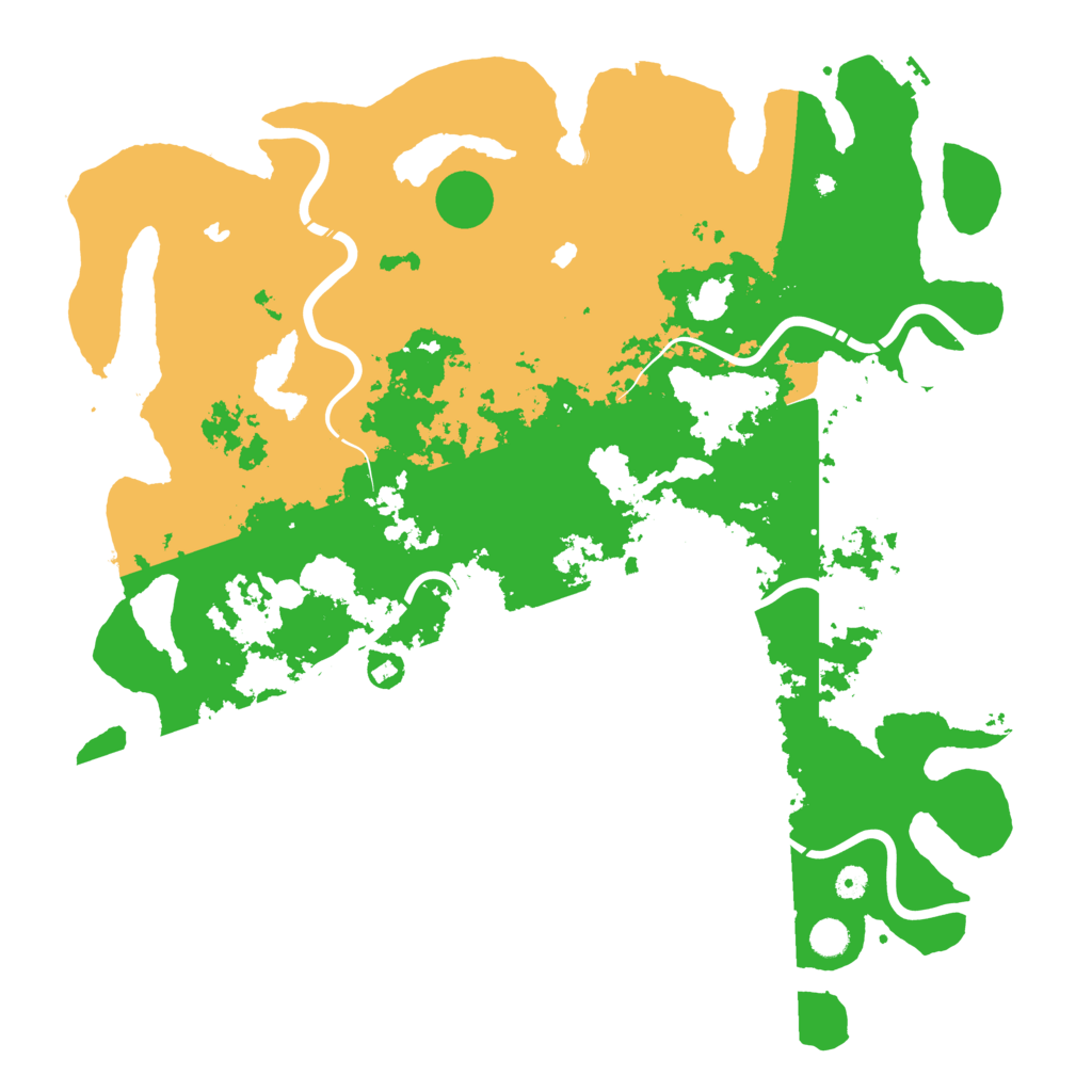 Biome Rust Map: Procedural Map, Size: 4999, Seed: 60001
