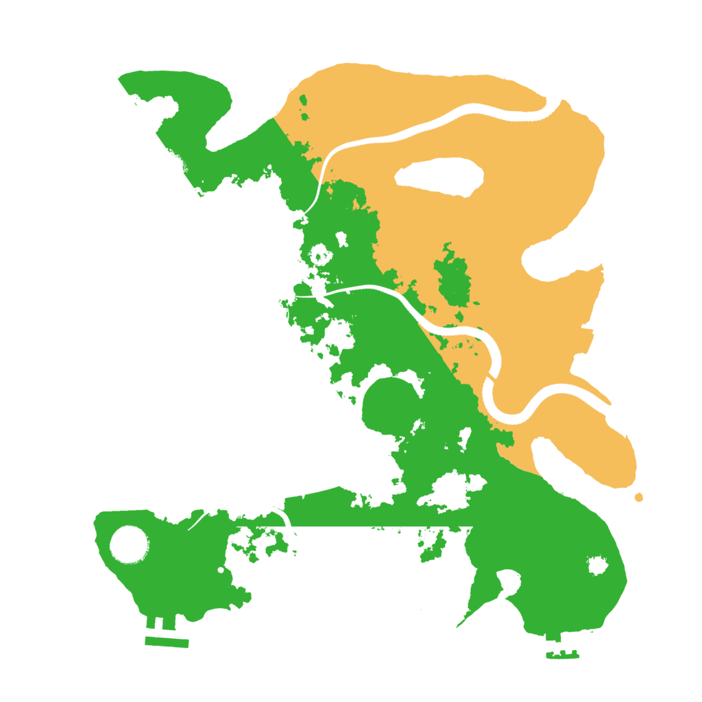 Biome Rust Map: Procedural Map, Size: 3250, Seed: 964628239