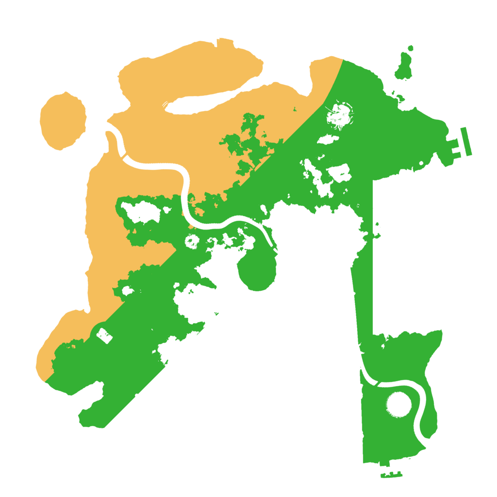 Biome Rust Map: Procedural Map, Size: 3500, Seed: 811566830