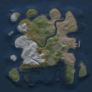 Thumbnail Rust Map: Procedural Map, Size: 3000, Seed: 637015641, 11 Monuments