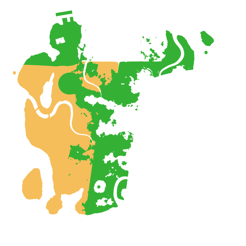 Biome Rust Map: Procedural Map, Size: 3000, Seed: 1047395