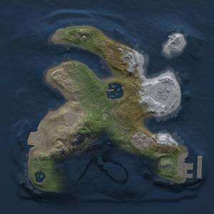 Thumbnail Rust Map: Procedural Map, Size: 1900, Seed: 1745255898, 5 Monuments