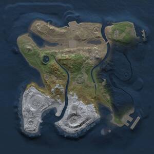 Thumbnail Rust Map: Procedural Map, Size: 2200, Seed: 1979602888, 7 Monuments