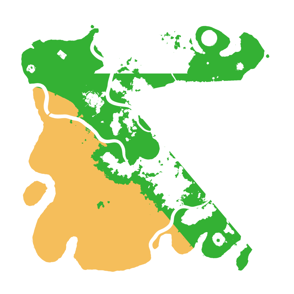 Biome Rust Map: Procedural Map, Size: 3500, Seed: 415226814