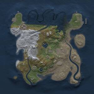 Thumbnail Rust Map: Procedural Map, Size: 2800, Seed: 14009506, 9 Monuments