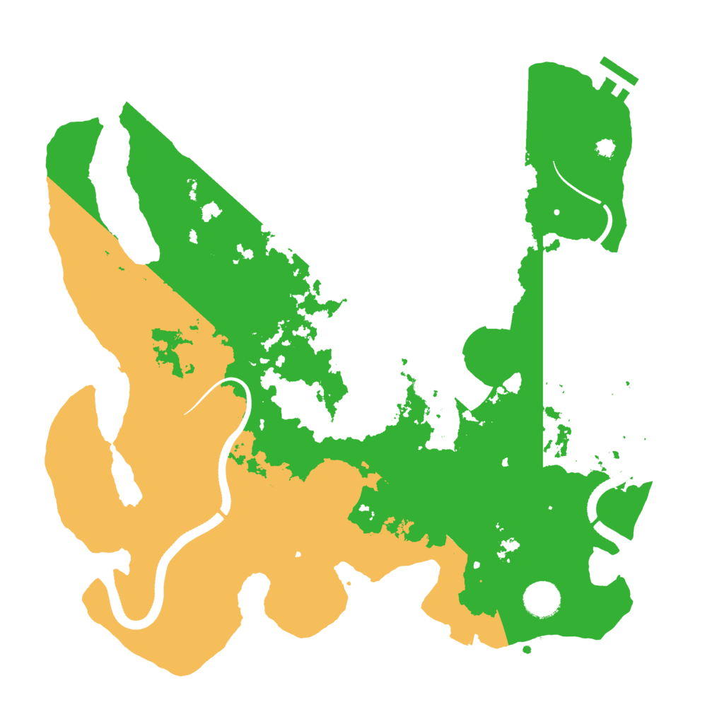 Biome Rust Map: Procedural Map, Size: 3500, Seed: 345673