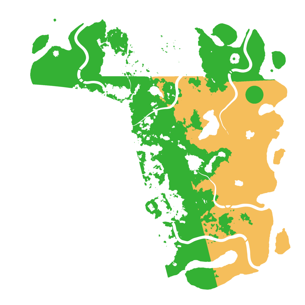 Biome Rust Map: Procedural Map, Size: 4500, Seed: 202608