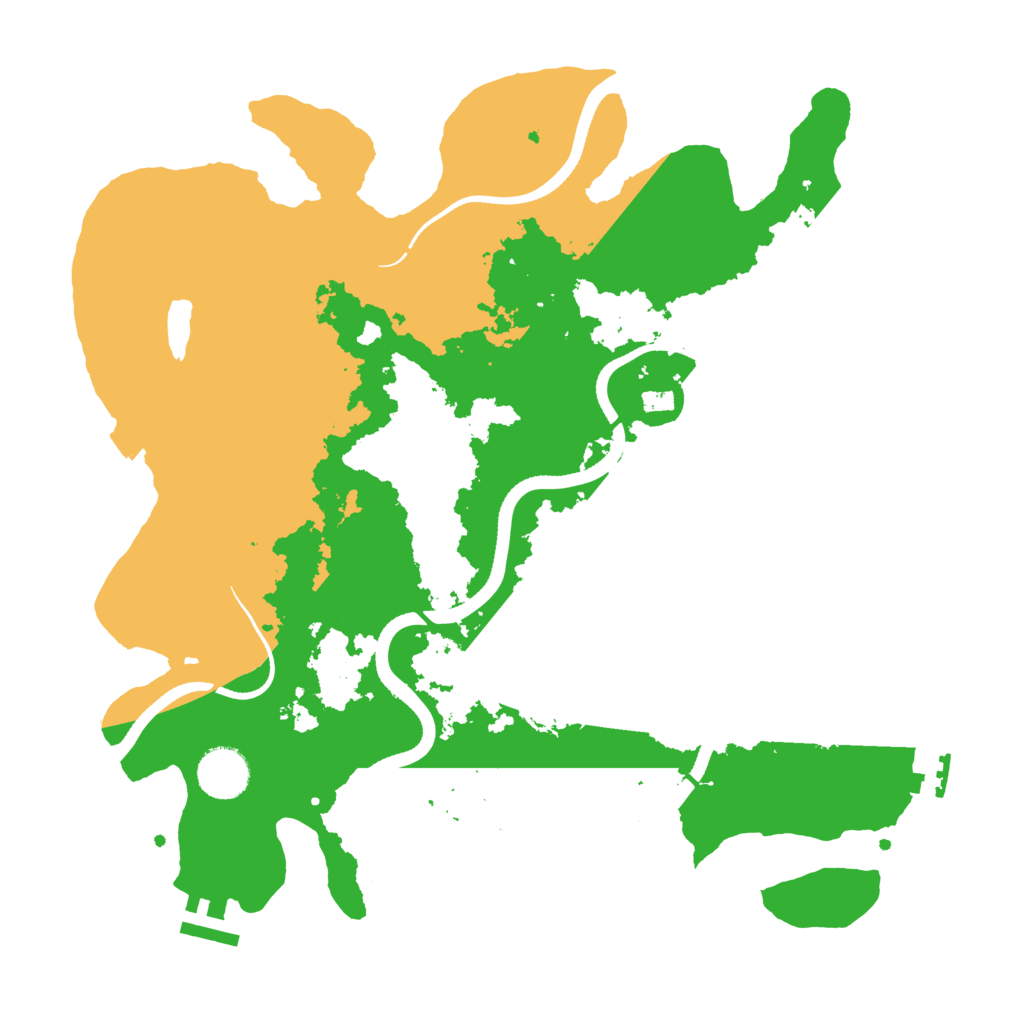 Biome Rust Map: Procedural Map, Size: 3500, Seed: 610114280