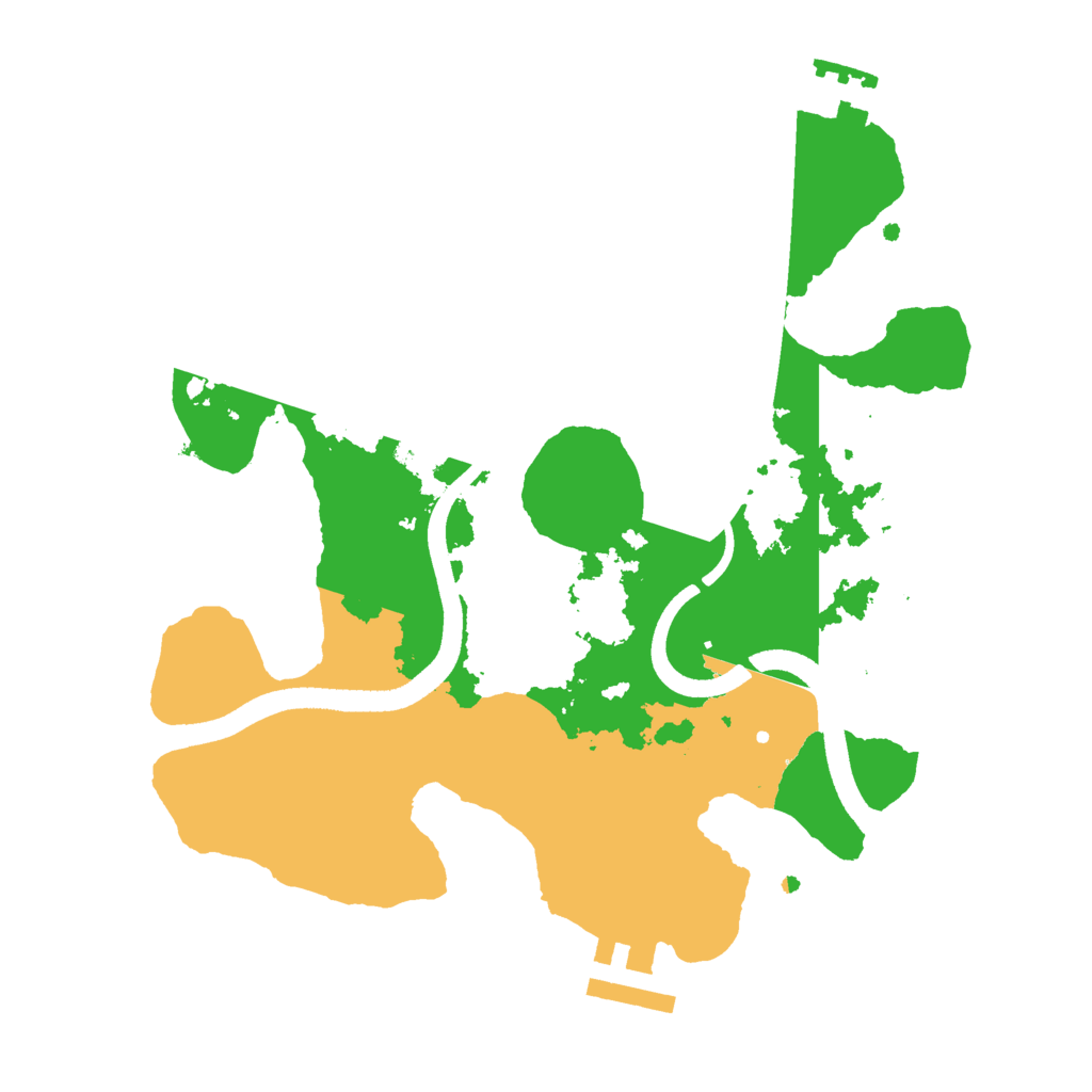 Biome Rust Map: Procedural Map, Size: 2500, Seed: 965226394