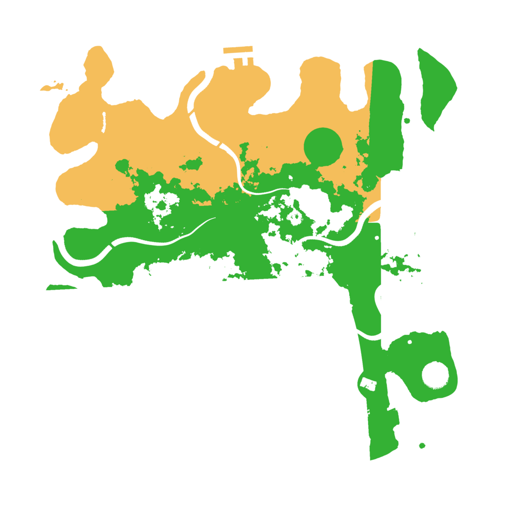 Biome Rust Map: Procedural Map, Size: 3500, Seed: 1617045220