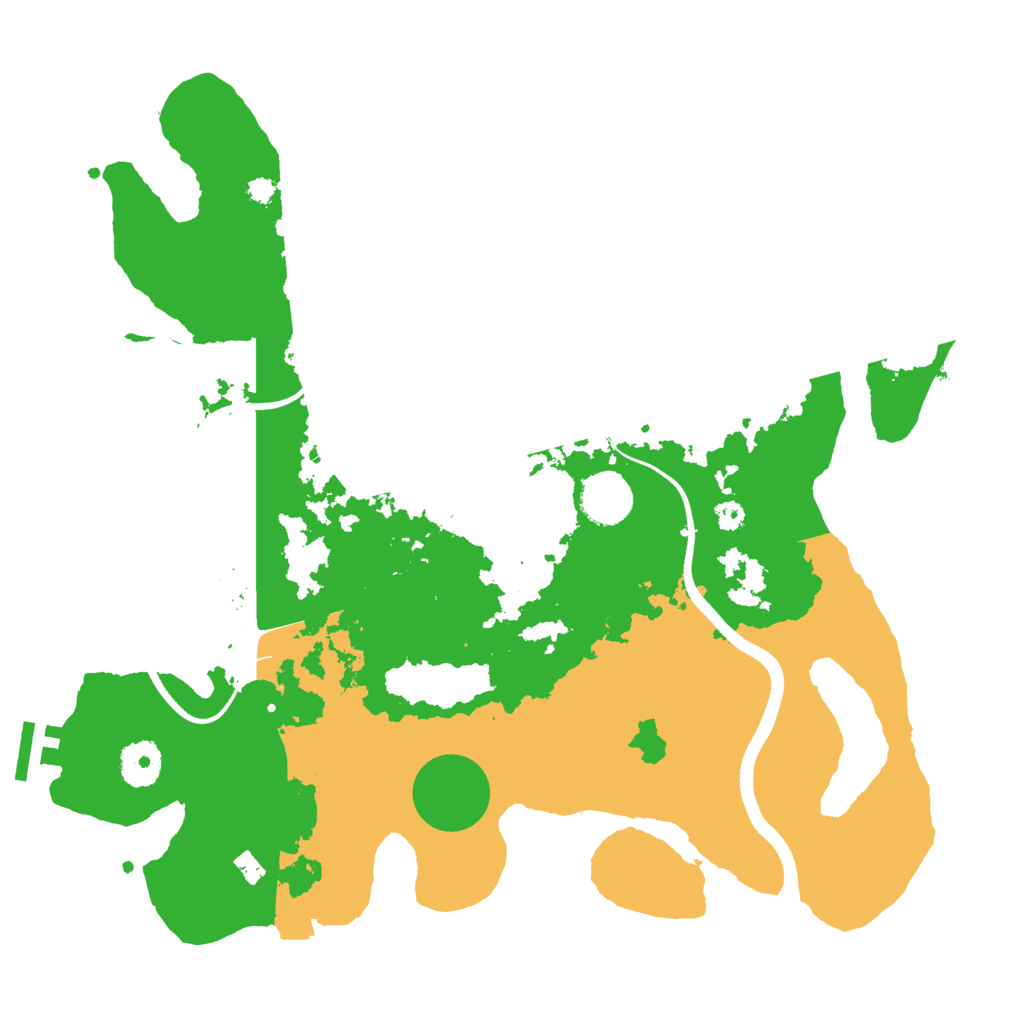Biome Rust Map: Procedural Map, Size: 3500, Seed: 567191886