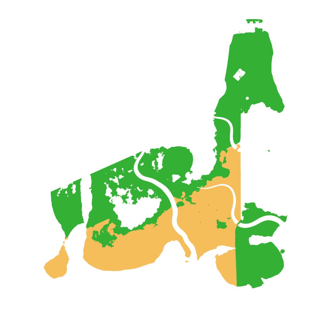 Biome Rust Map: Procedural Map, Size: 3000, Seed: 1410571168