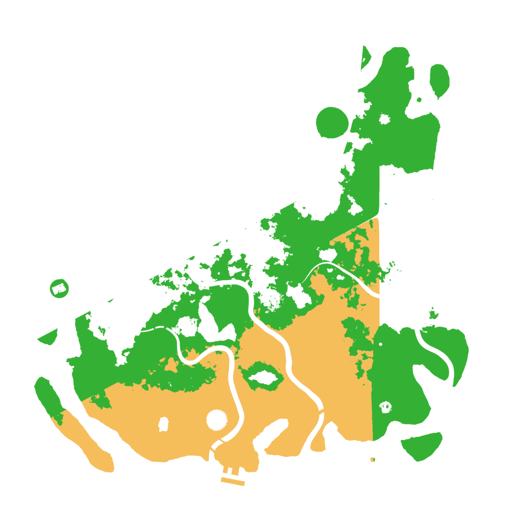 Biome Rust Map: Procedural Map, Size: 4300, Seed: 11144552