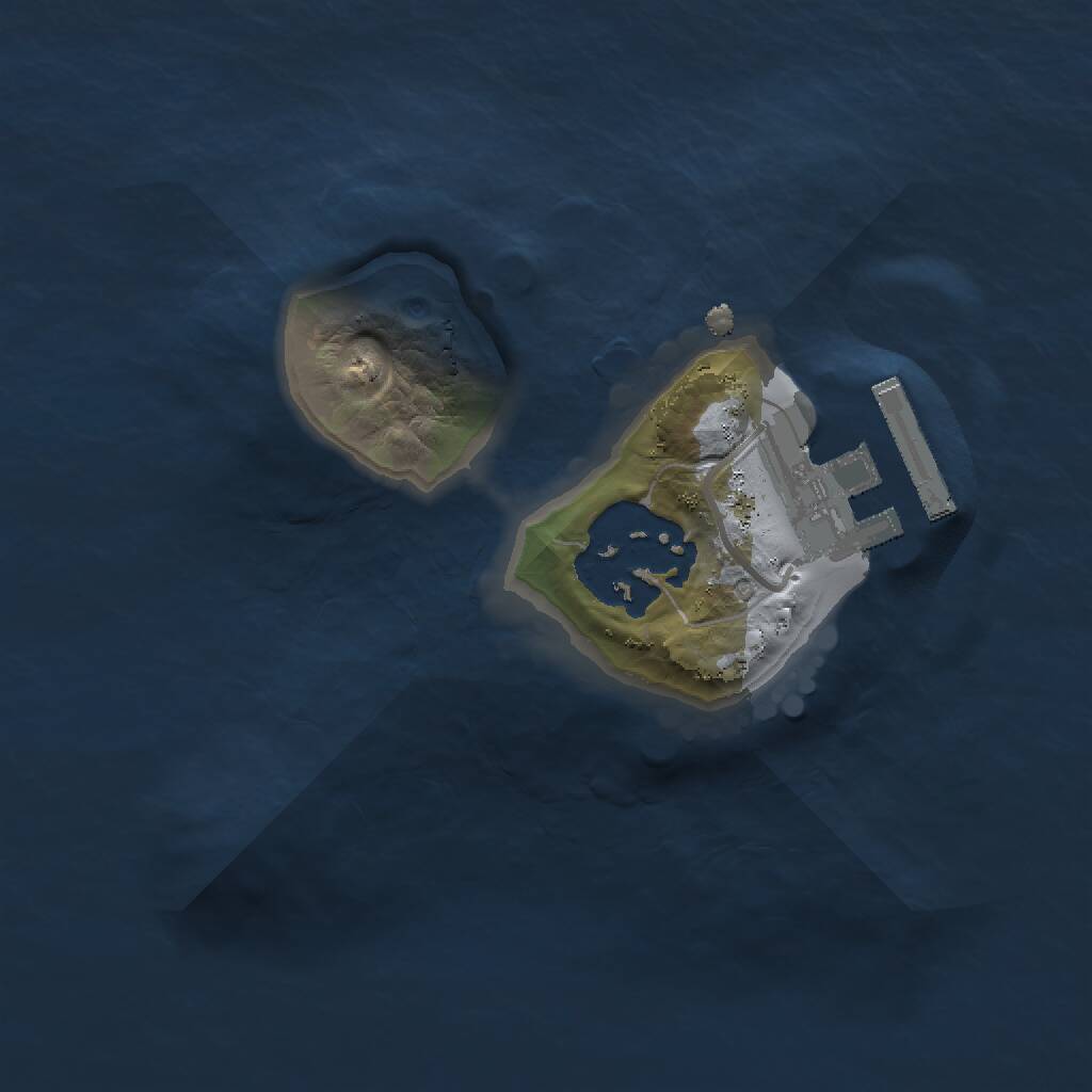 Rust Map: Procedural Map, Size: 1500, Seed: 180871941, 3 Monuments