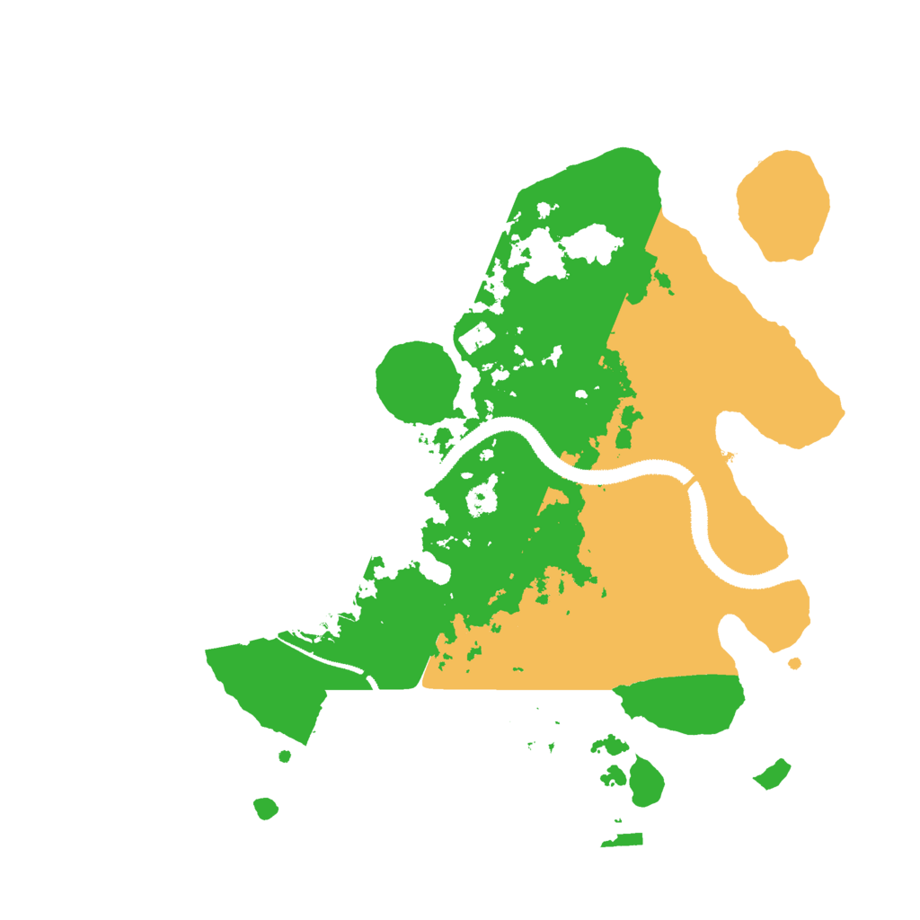 Biome Rust Map: Procedural Map, Size: 3000, Seed: 20260721
