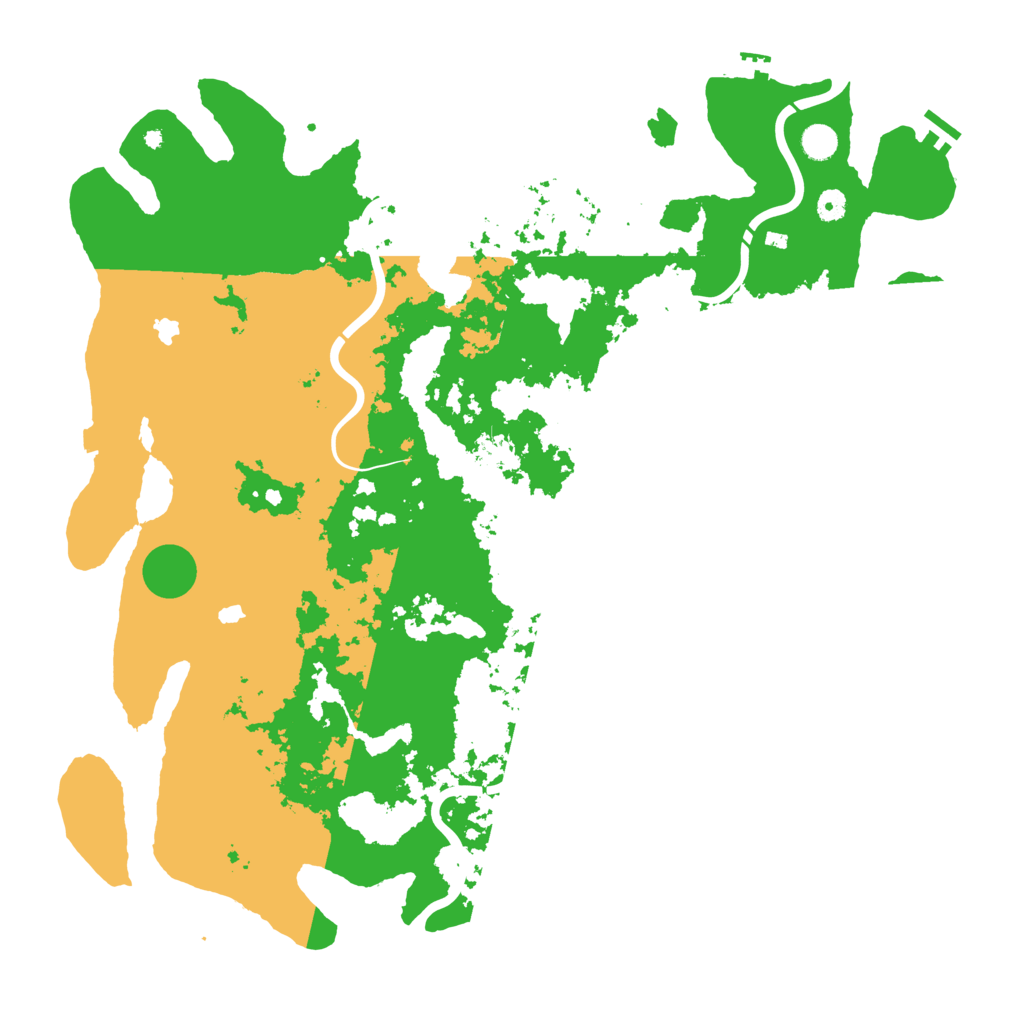 Biome Rust Map: Procedural Map, Size: 5000, Seed: 1118395295