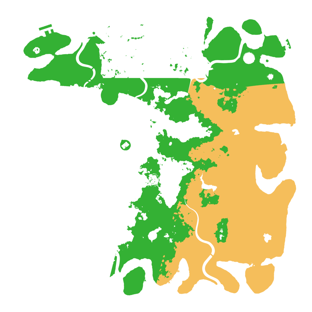 Biome Rust Map: Procedural Map, Size: 4750, Seed: 77322