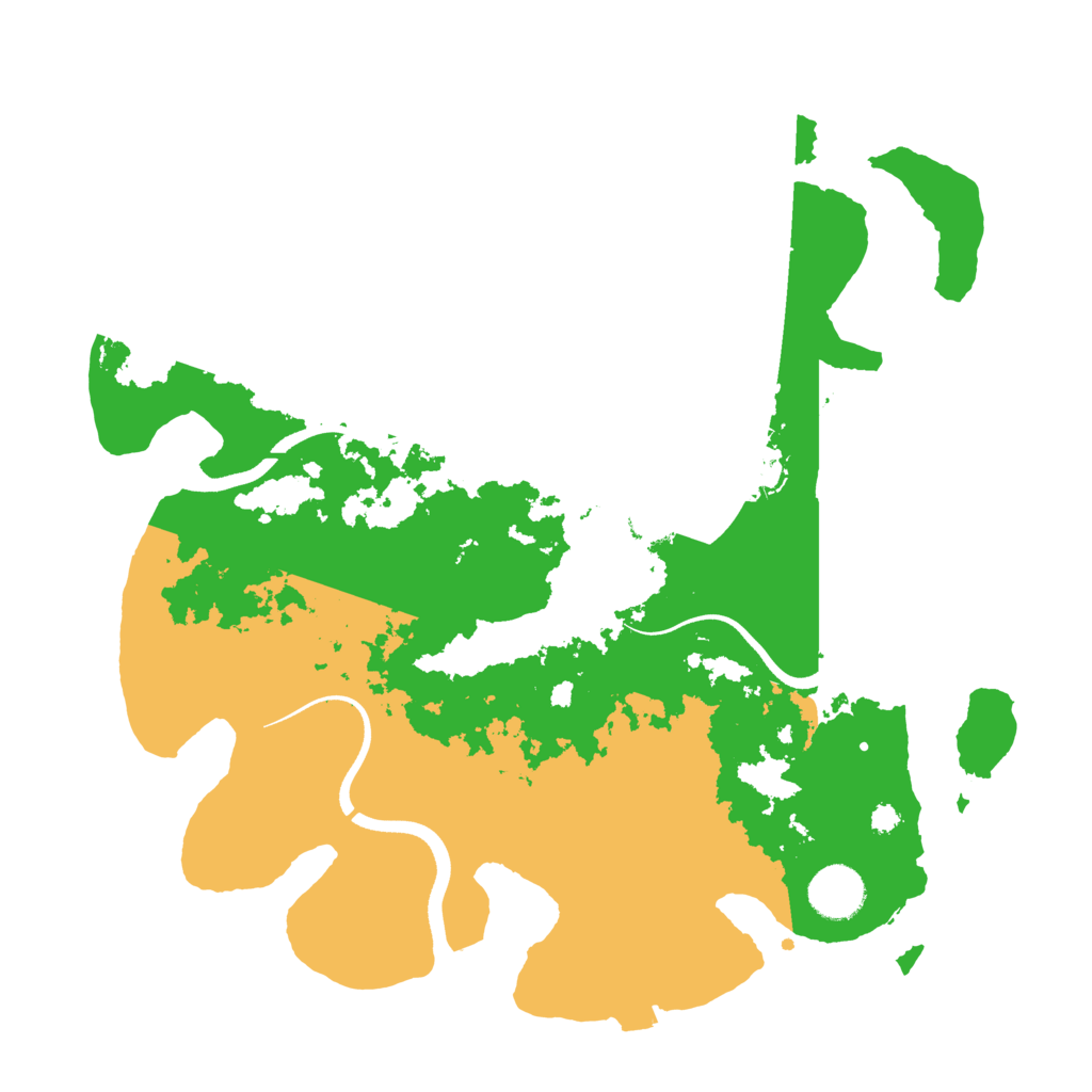 Biome Rust Map: Procedural Map, Size: 3500, Seed: 455445
