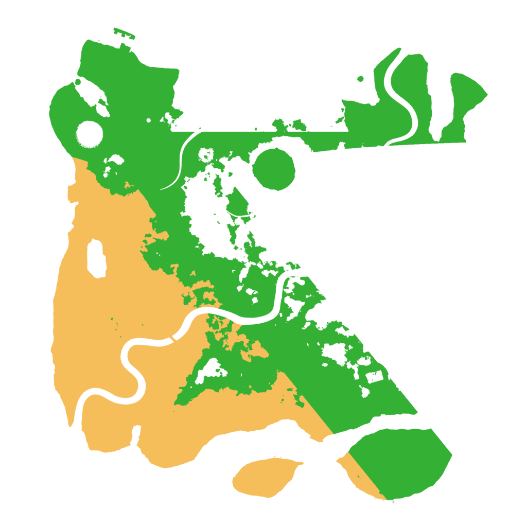 Biome Rust Map: Procedural Map, Size: 3500, Seed: 255168017