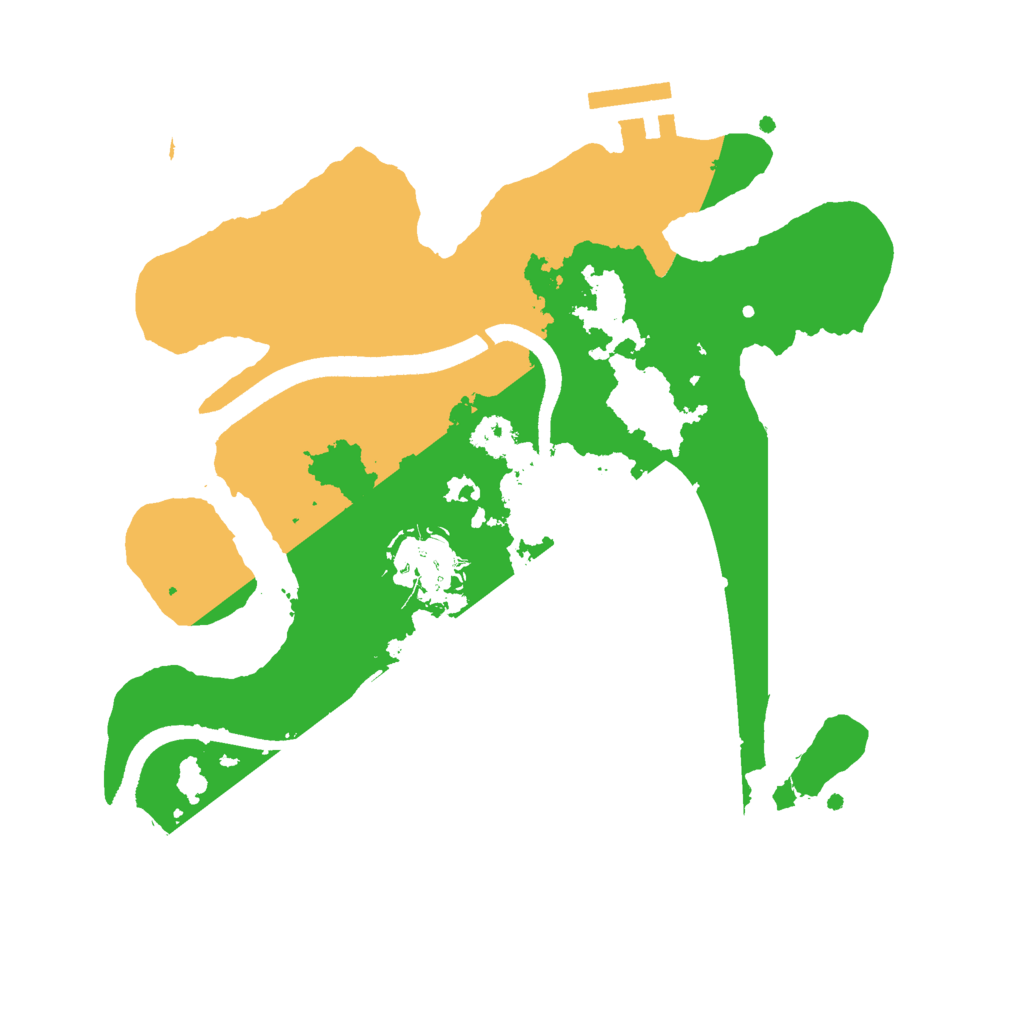 Biome Rust Map: Procedural Map, Size: 2500, Seed: 1271498311