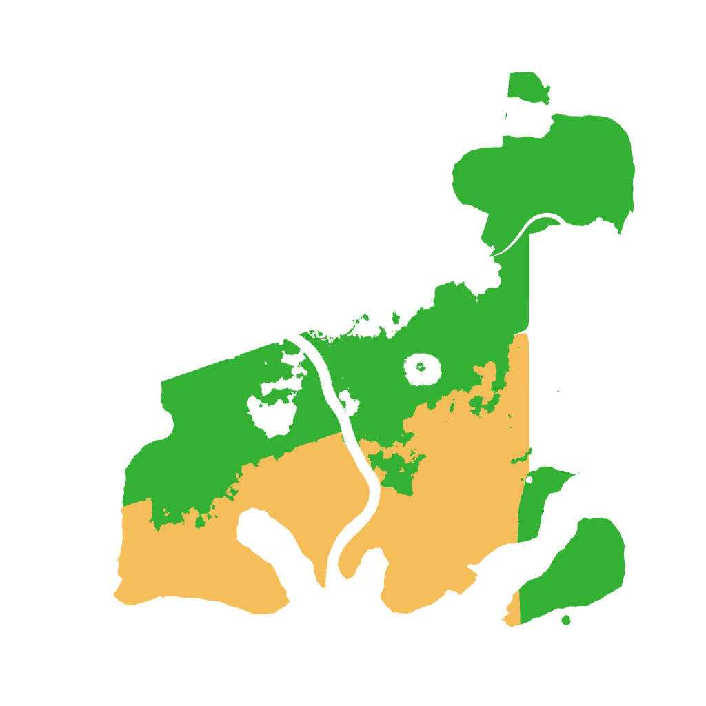 Biome Rust Map: Procedural Map, Size: 3000, Seed: 64587