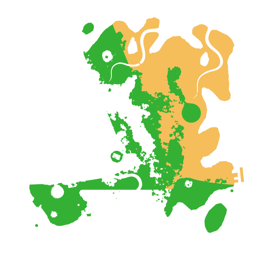 Biome Rust Map: Procedural Map, Size: 3500, Seed: 287264410
