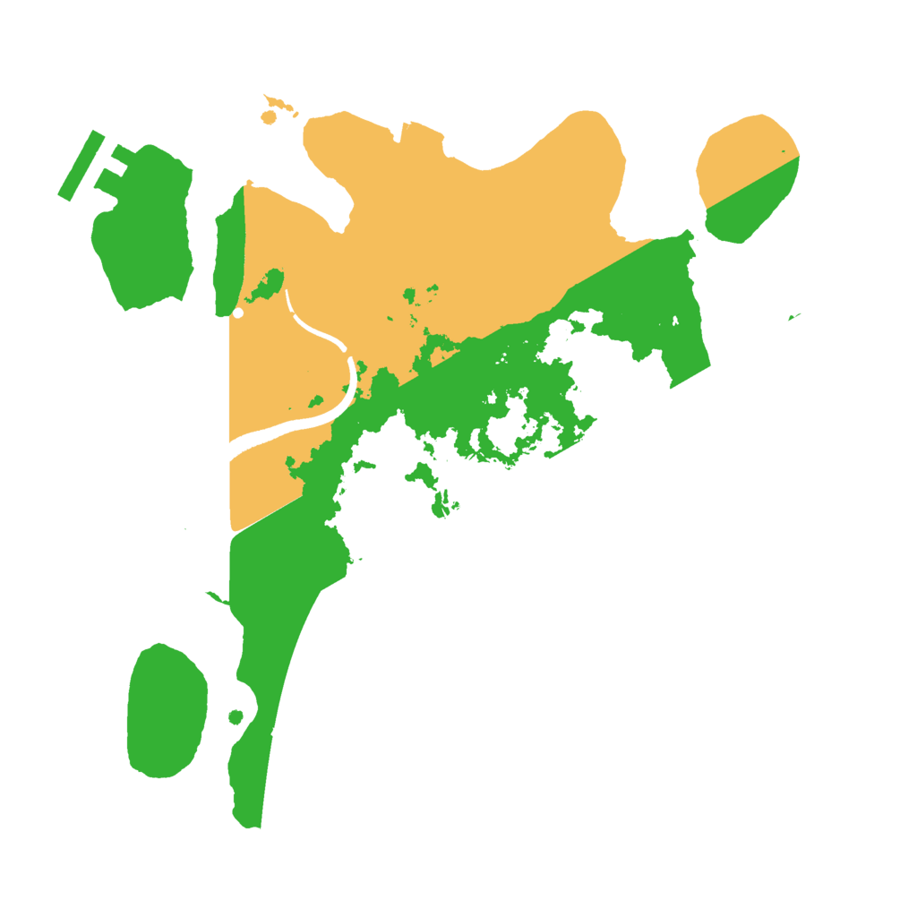 Biome Rust Map: Procedural Map, Size: 2500, Seed: 696686969