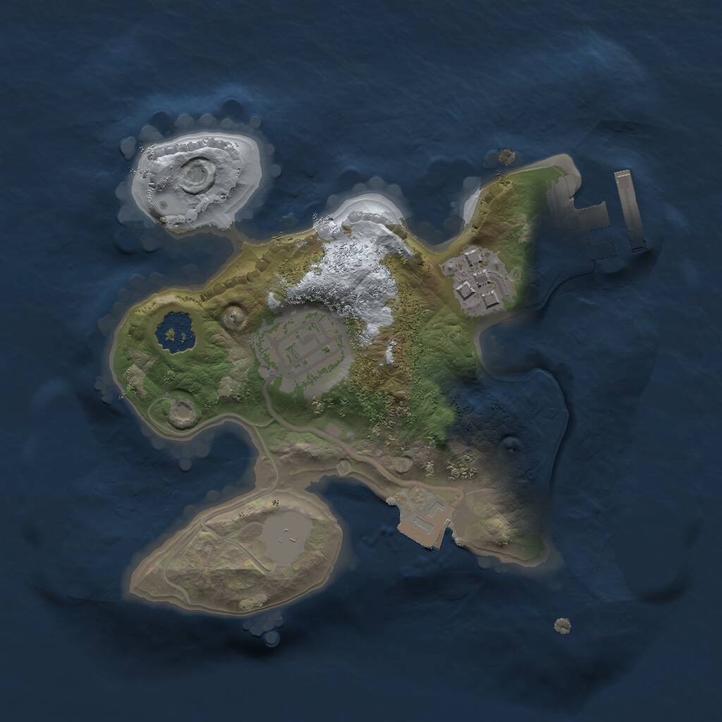 Rust Map: Procedural Map, Size: 1800, Seed: 1731194500, 4 Monuments