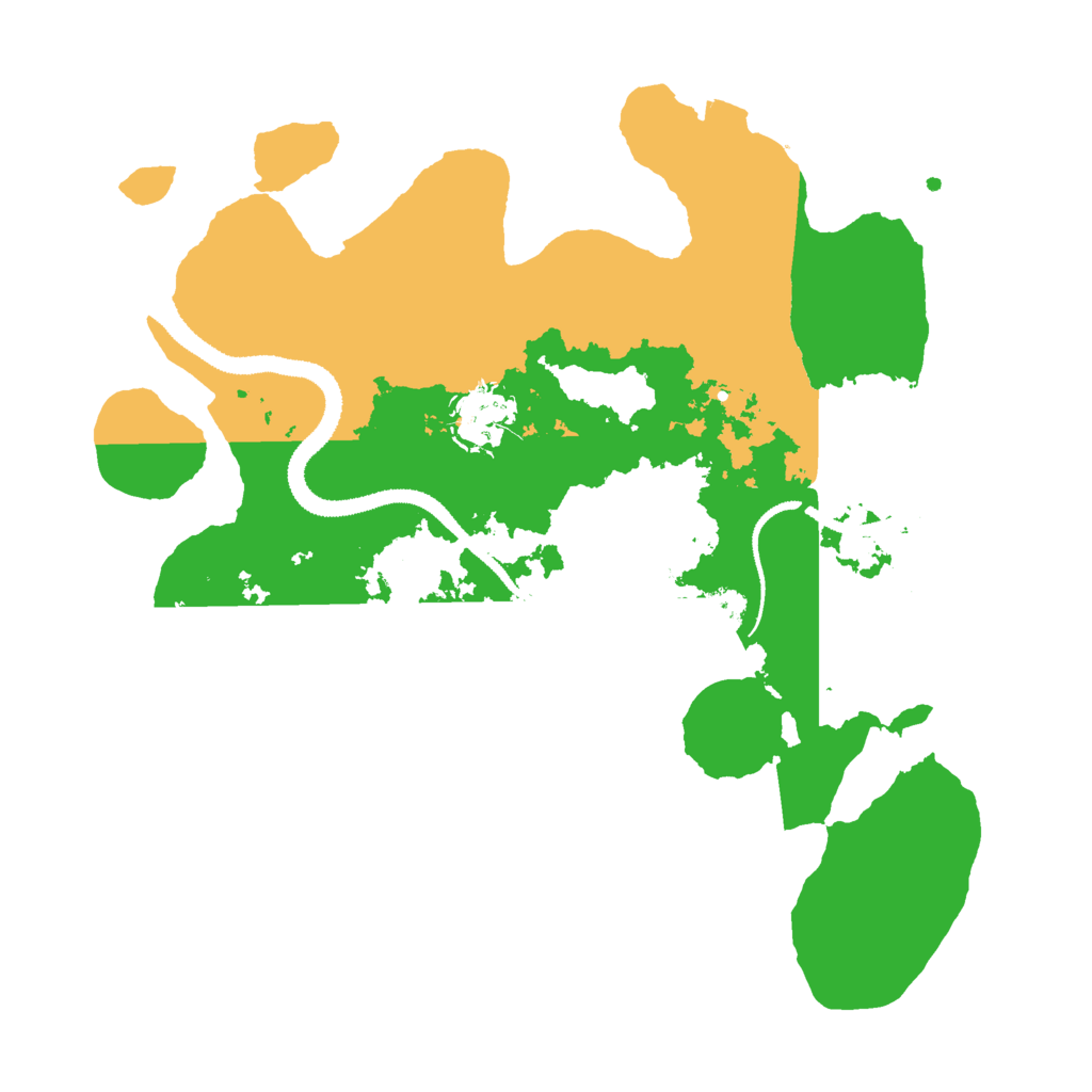 Biome Rust Map: Procedural Map, Size: 3000, Seed: 488066978