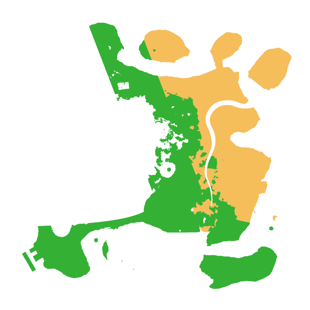 Biome Rust Map: Procedural Map, Size: 3000, Seed: 11921243