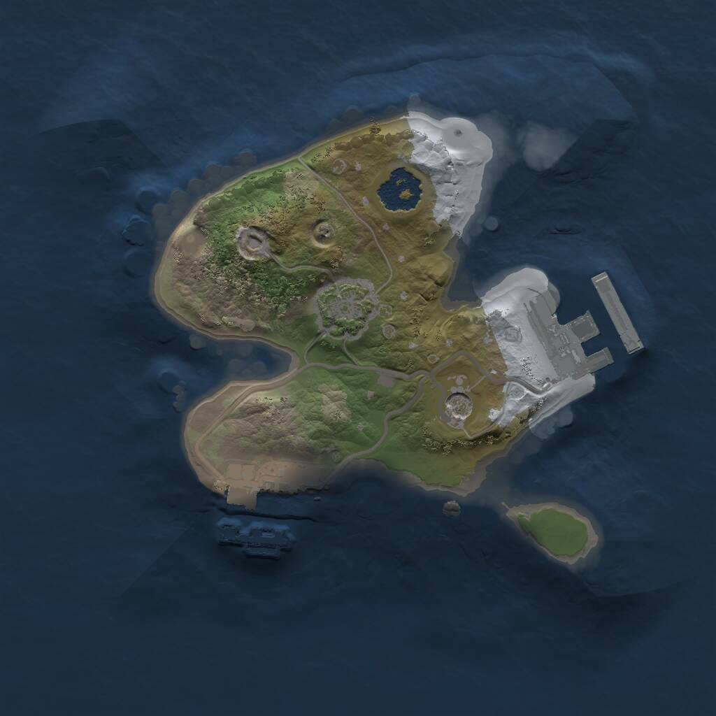 Rust Map: Procedural Map, Size: 1700, Seed: 1054120868, 5 Monuments