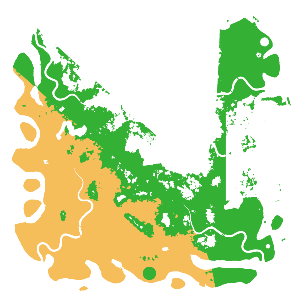 Biome Rust Map: Procedural Map, Size: 6000, Seed: 2128315496