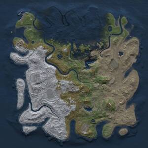 Thumbnail Rust Map: Procedural Map, Size: 4250, Seed: 1112652486, 15 Monuments