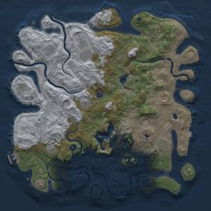 Thumbnail Rust Map: Procedural Map, Size: 4500, Seed: 553214254, 16 Monuments