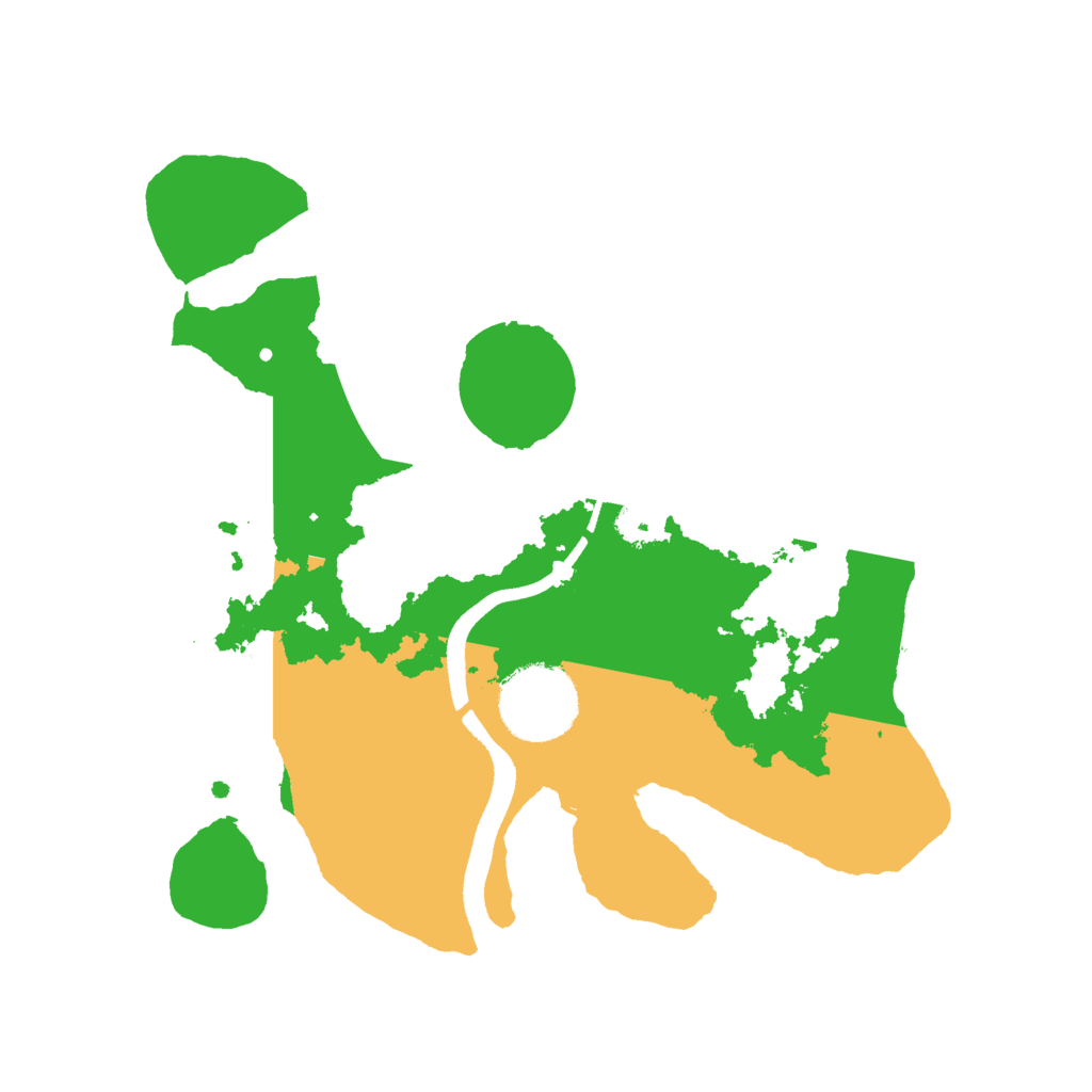 Biome Rust Map: Procedural Map, Size: 2500, Seed: 92944631