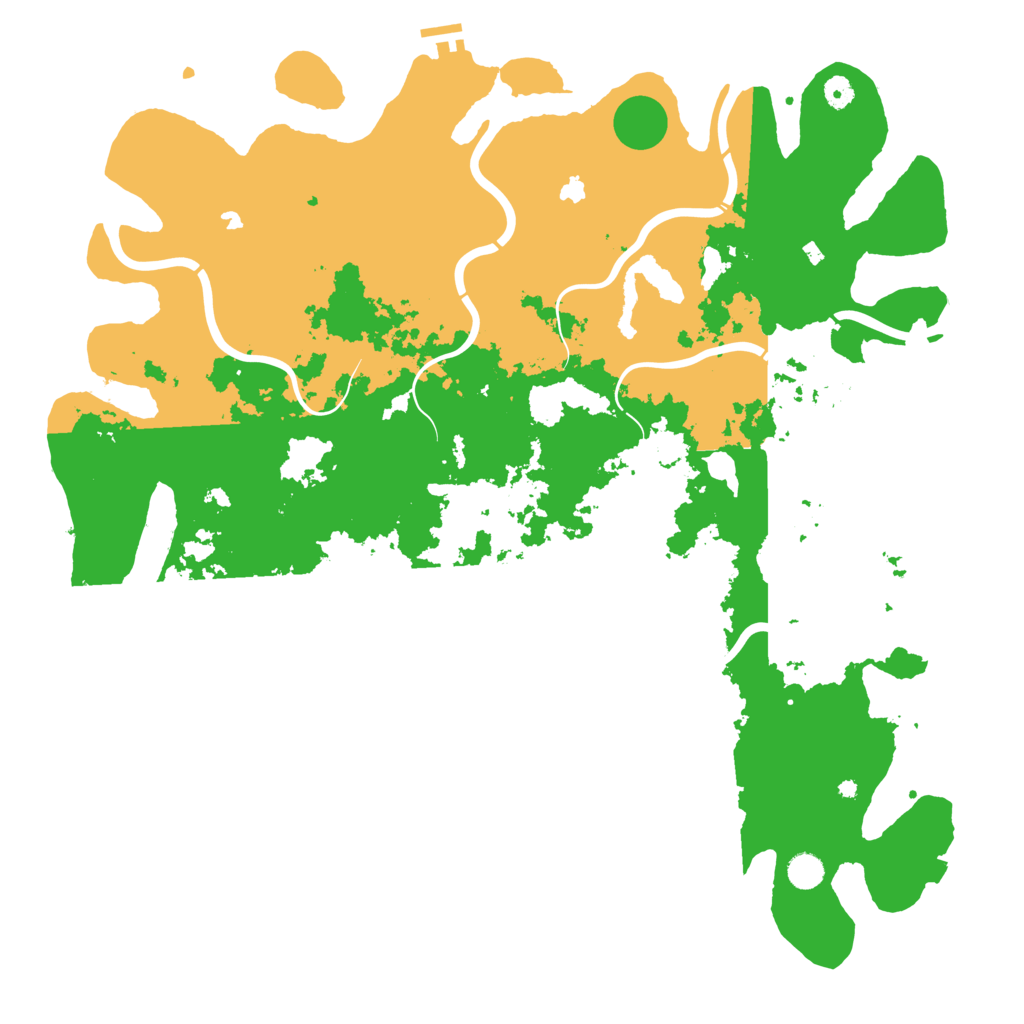 Biome Rust Map: Procedural Map, Size: 5000, Seed: 2020096056