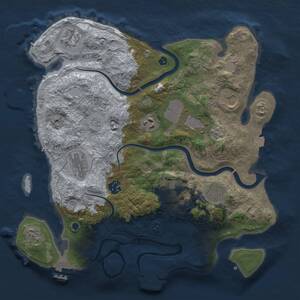 Thumbnail Rust Map: Procedural Map, Size: 3500, Seed: 963346068, 15 Monuments
