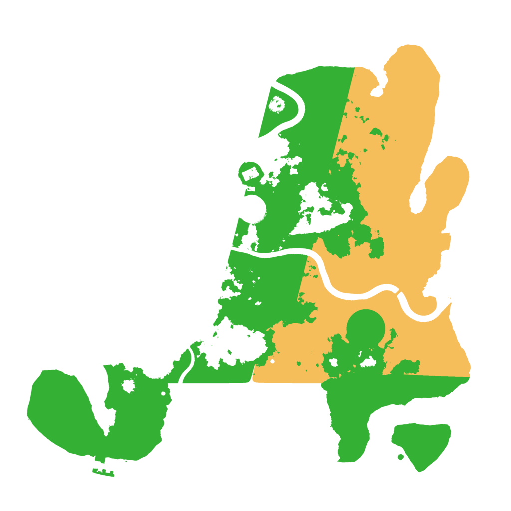 Biome Rust Map: Procedural Map, Size: 3500, Seed: 963346068