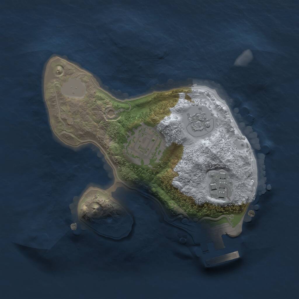 Rust Map: Procedural Map, Size: 1750, Seed: 499, 5 Monuments