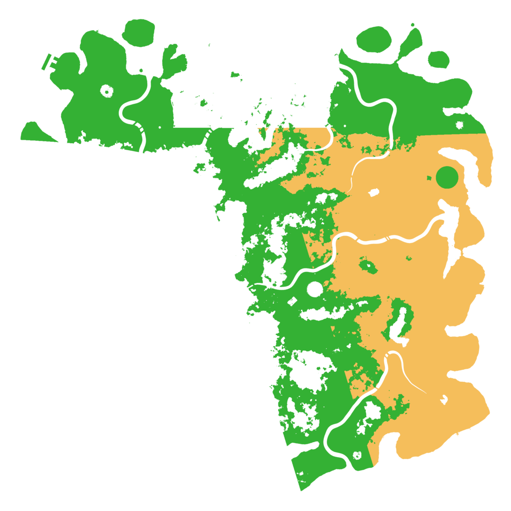 Biome Rust Map: Procedural Map, Size: 6000, Seed: 709419278