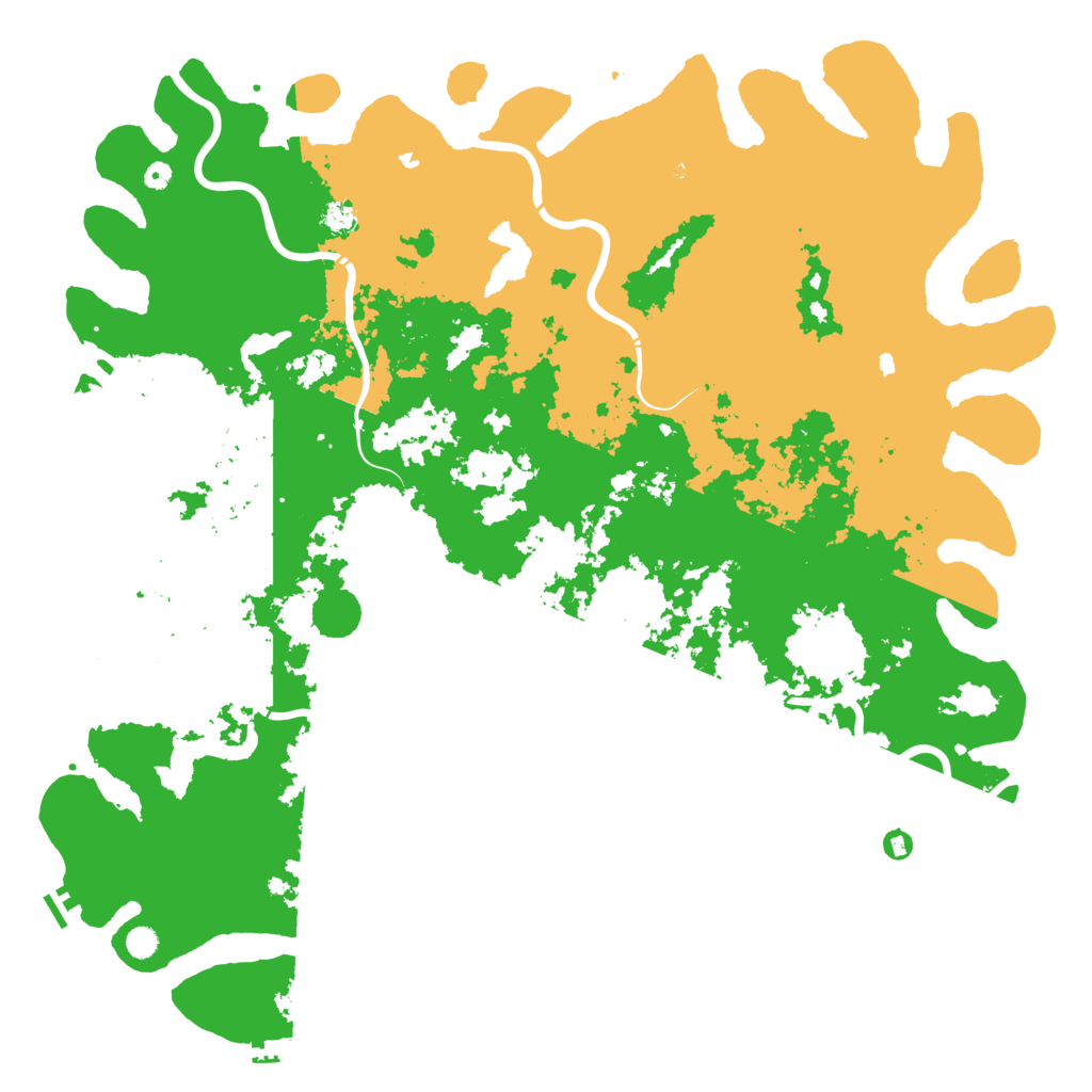 Biome Rust Map: Procedural Map, Size: 6000, Seed: 1761374328