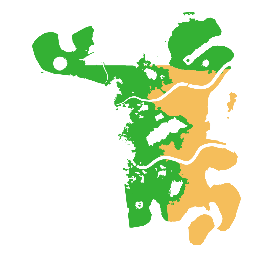 Biome Rust Map: Procedural Map, Size: 3400, Seed: 1799717870